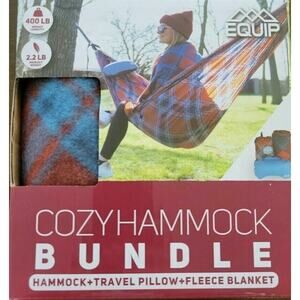 Equip Camping Hiking Cozy Hammock Bundle Outdoor Set 400lb Limit W/Pillow NEW